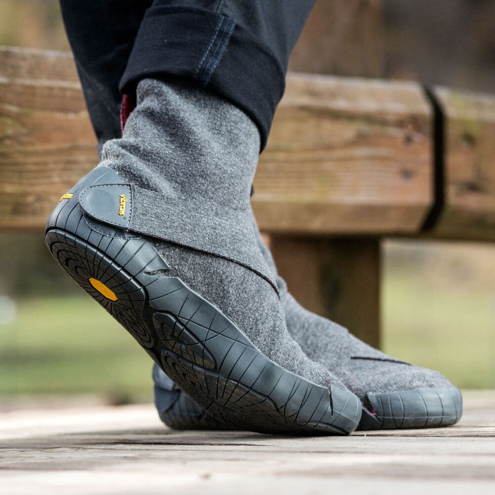 Vibram Furoshiki Mens Boots - Grey - Russian Felt Mid - 20967-BCYR